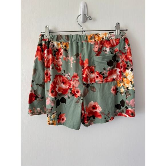 Grace & Lace Women's Blue Pink Cute Girly Wide Leg Shorts Size Medium - Picture 3 of 5